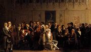 Louis Leopold  Boilly Meeting of Artists in Isabey-s Studio oil painting